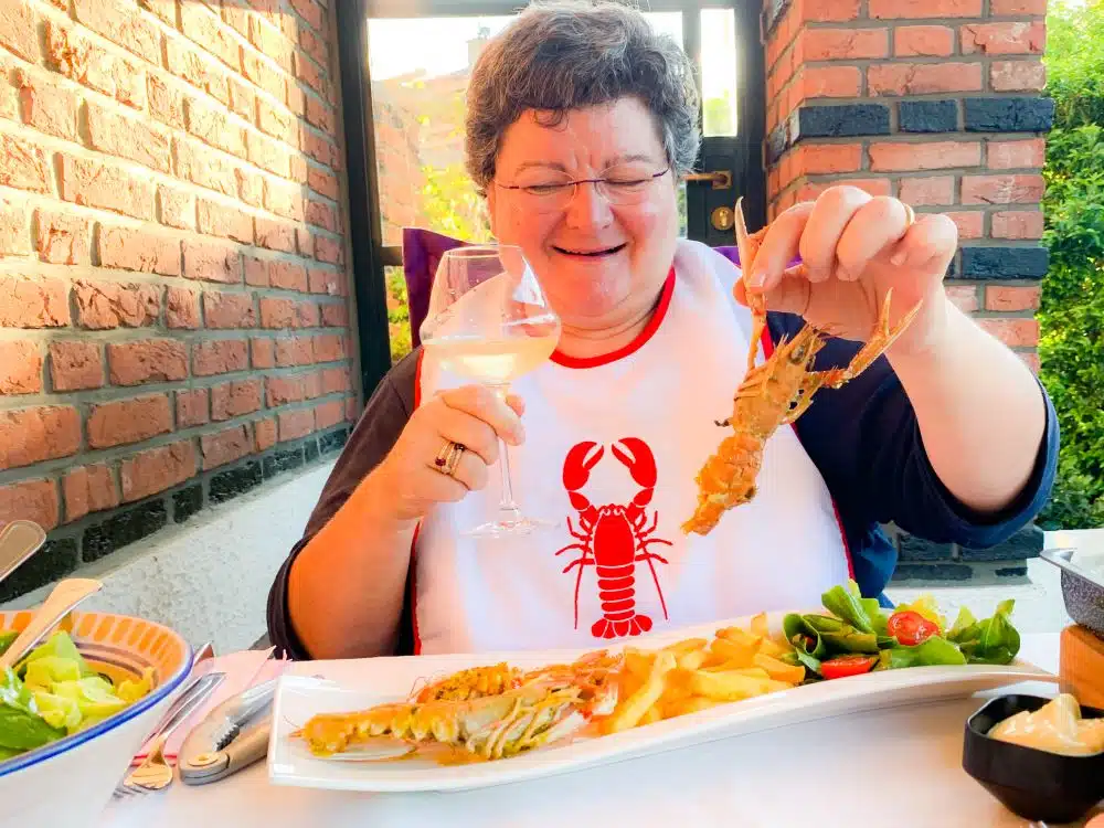 Genieten van langoustines met saffraanboter