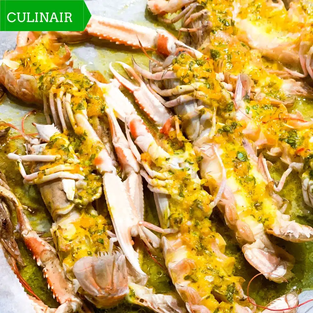 Langoustines met saffraanboter