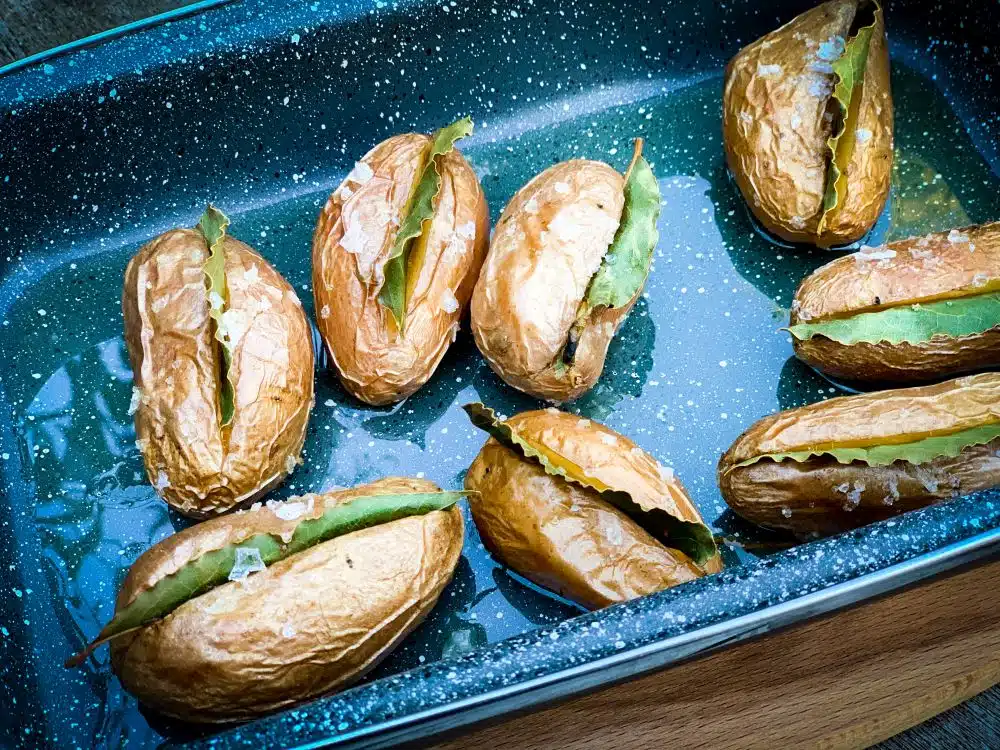 Laurieraardappeltjes uit de oven Laurieraardappeltjes uit de oven