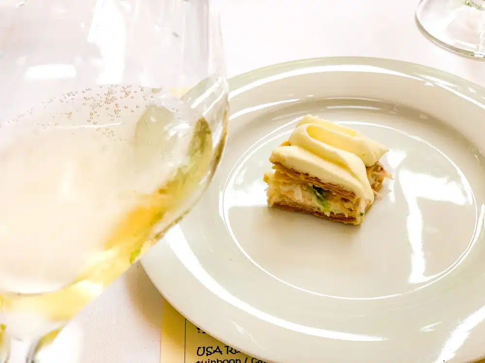 Noordzeecrab en Crémant de Limoux - La Balade - Aurélie Vic - Preignes Le Vieux