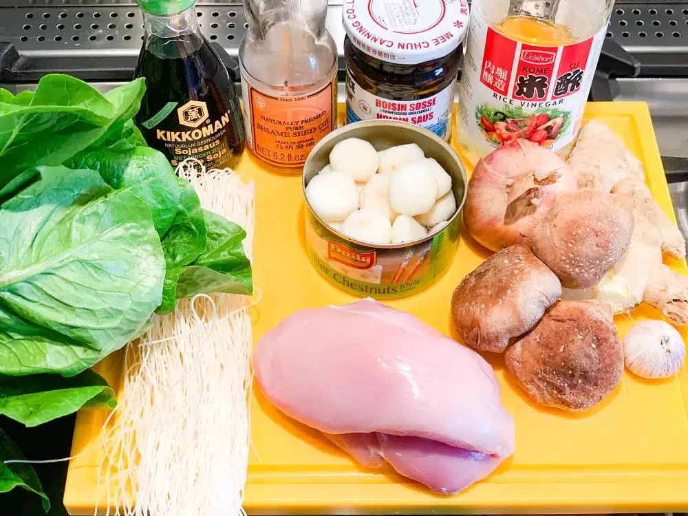 Ingrediënten PF Changs Aziatische slawraps met kip Ingrediënten PF Changs Aziatische slawraps met kip