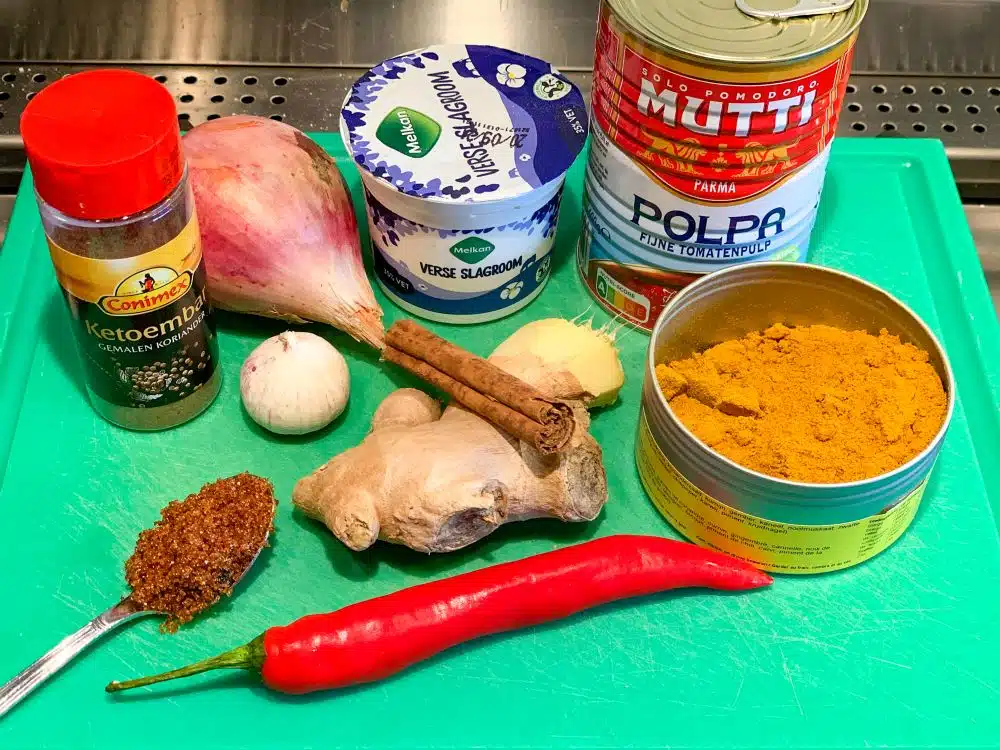 Saus voor butter chicken