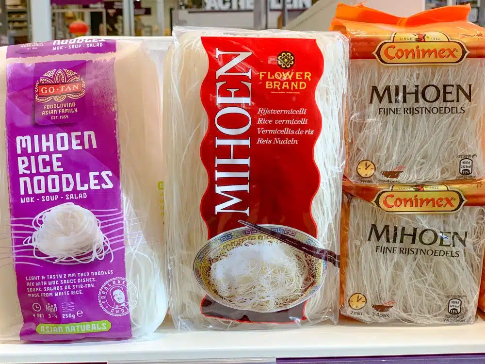 Soorten mihoen rice noodles
