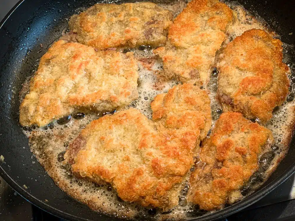 Schnitzels bakken