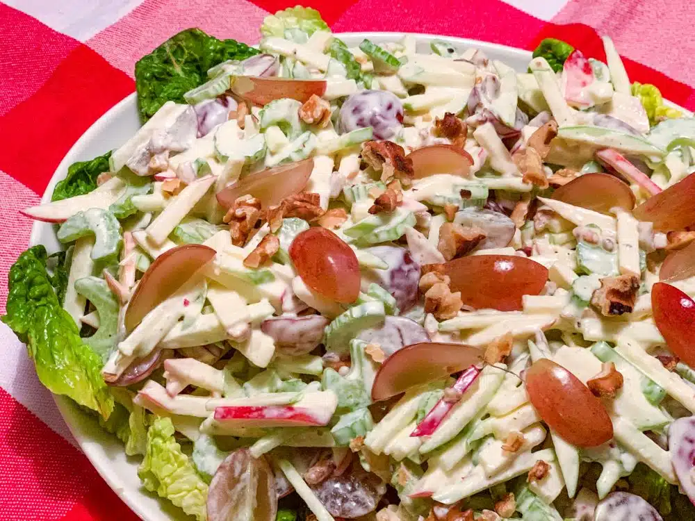 Waldorfsalade op sla