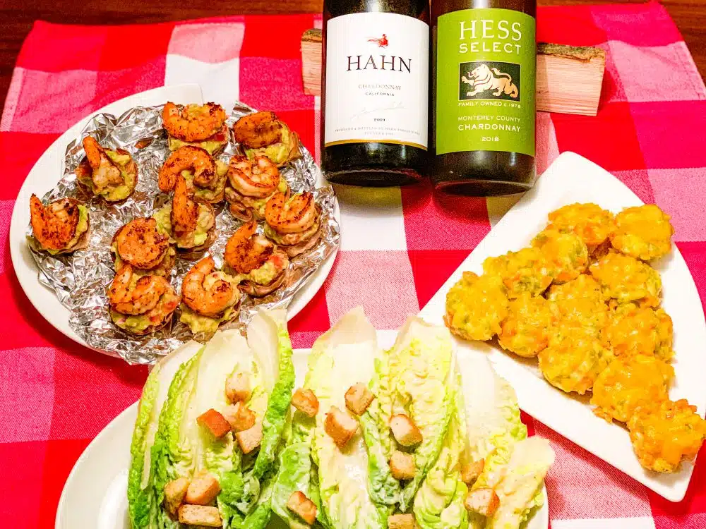 American appetizers - Californian chardonnay