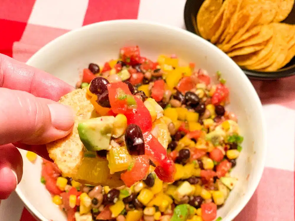 Cowboy Caviar met tacochips Cowboy Caviar met tacochips
