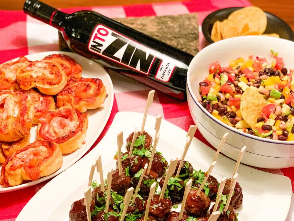 Pizza rolls en zinfandel