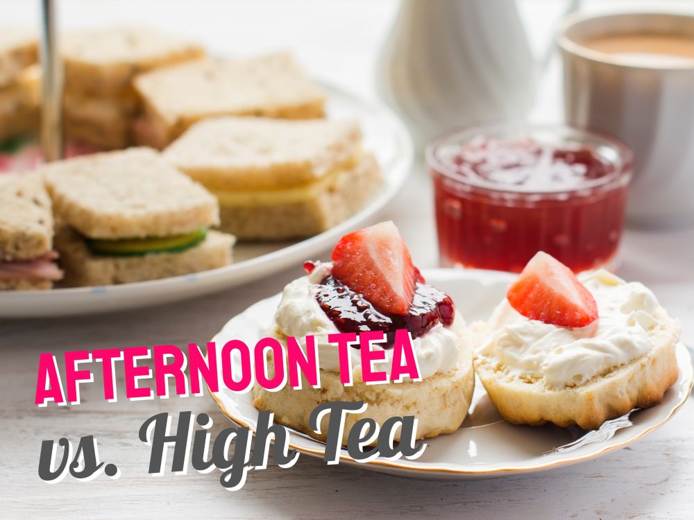 Afternoon Tea vs High Tea [credits: Canva]