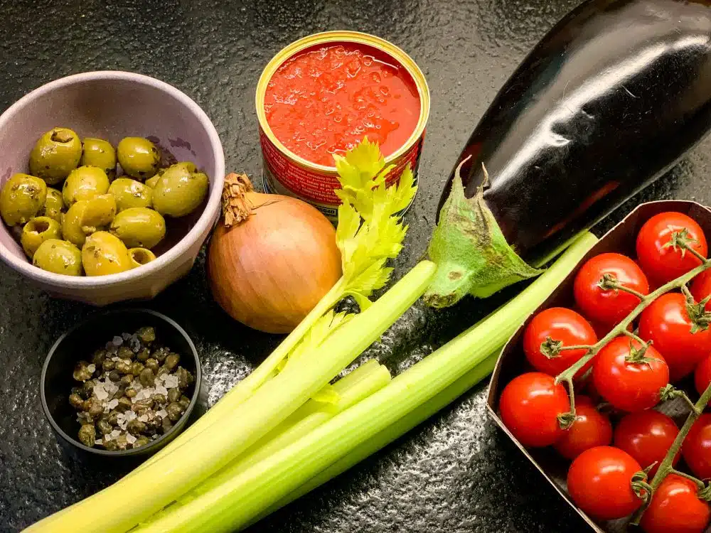 Ingrediënten Siciliaanse caponata