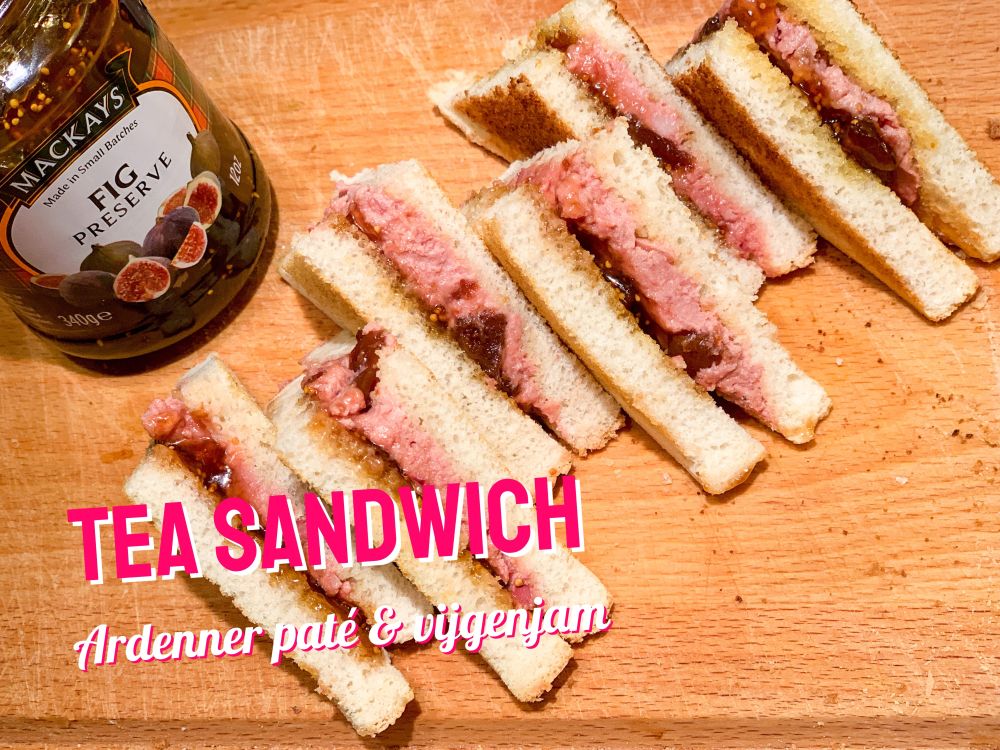 Tea Sandwich Ardenner paté - vijgenjam