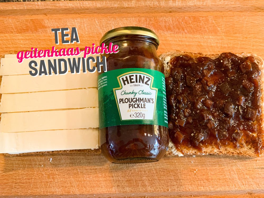 Tea Sandwich geitenkaas-pickle