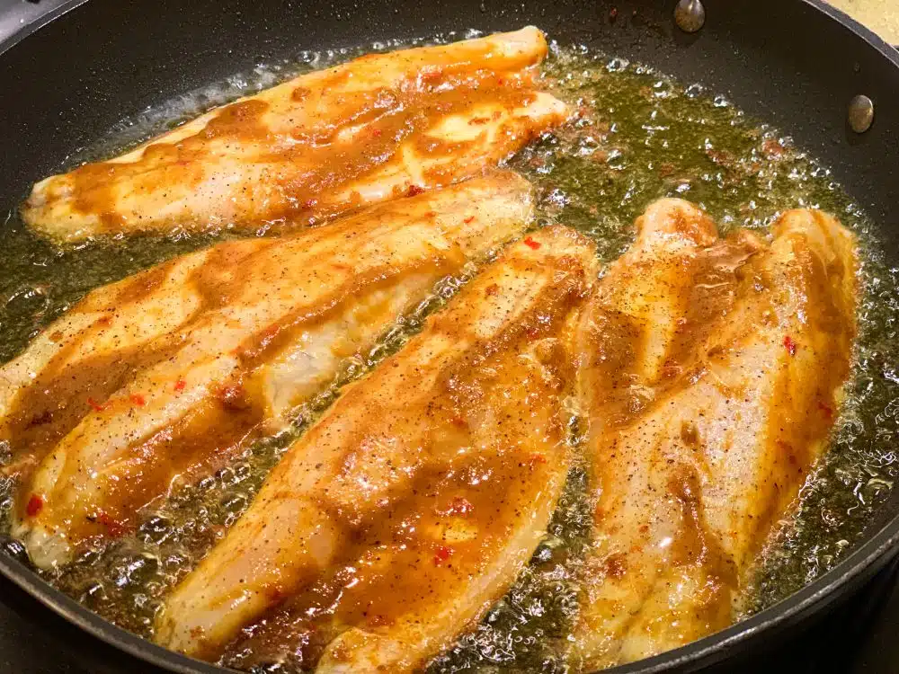 Doradefilets bakken