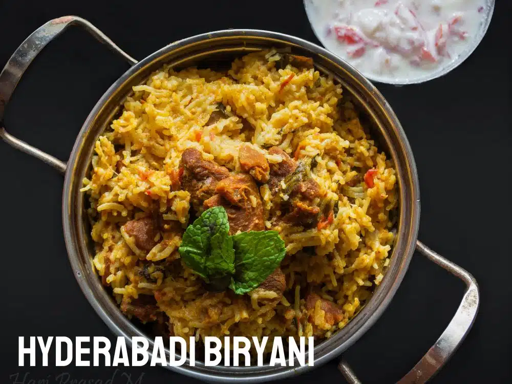 Hyderabadi Biryani met schaapsvlees