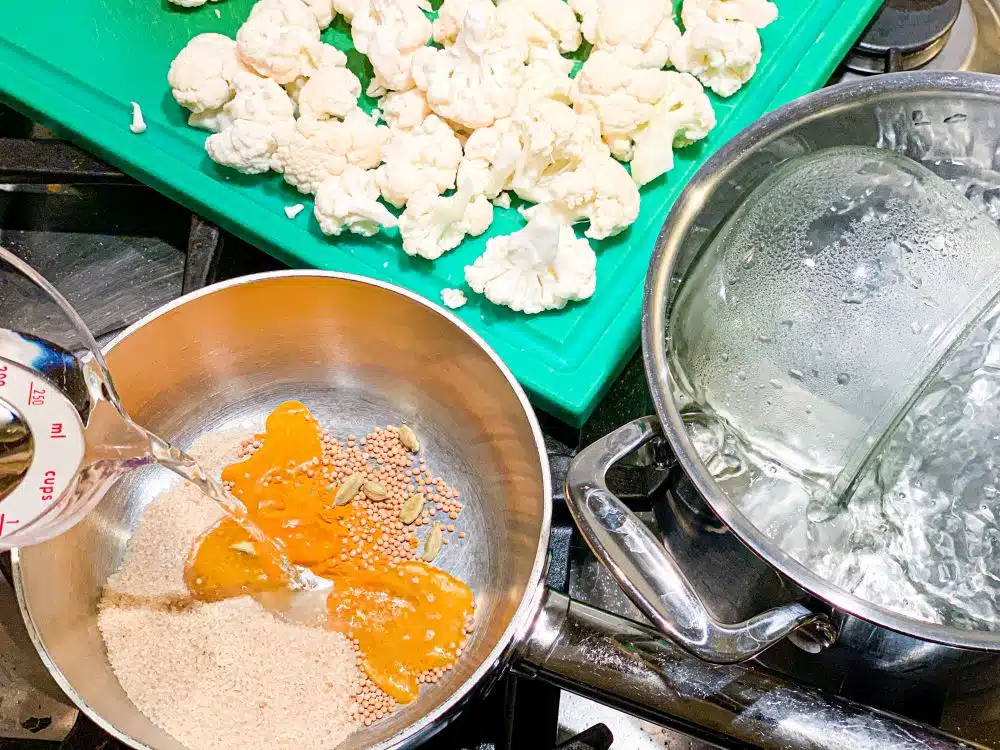 Weckpot en zoetzuur van bloemkool Weckpot en zoetzuur van bloemkool