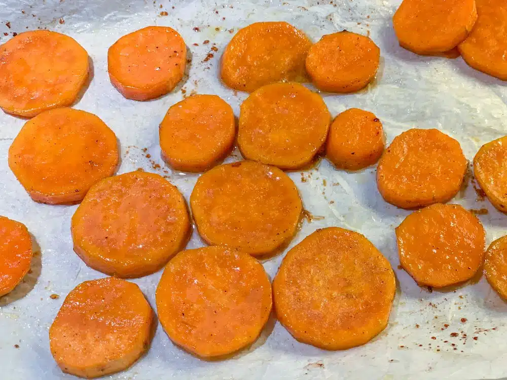 Zoete aardappel in de oven bakken