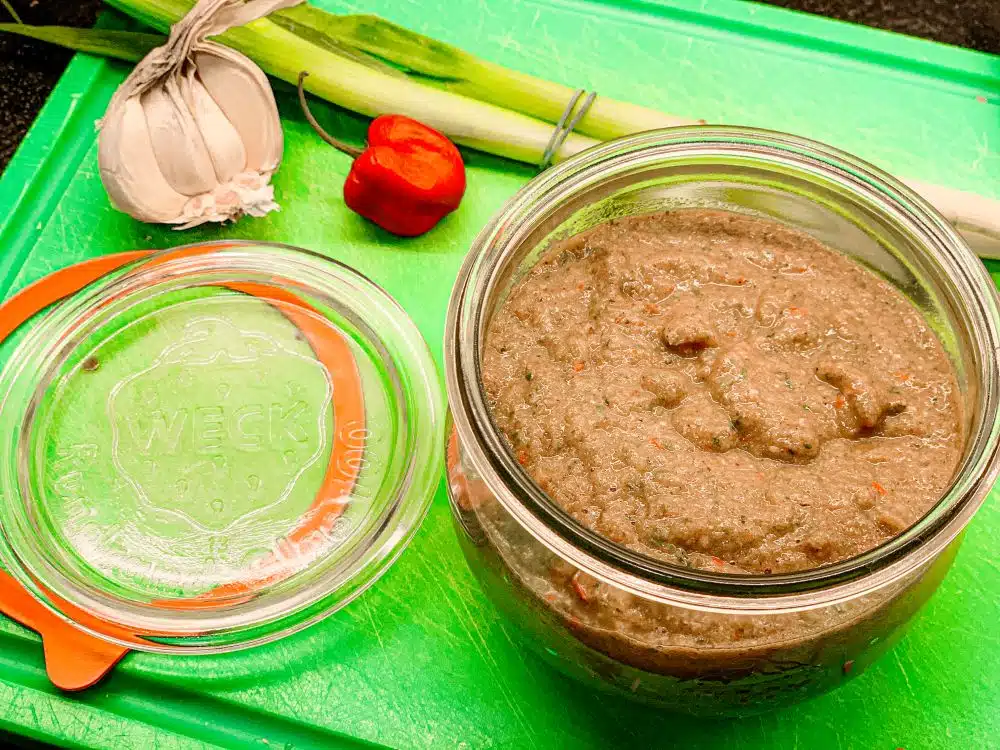 Bajan Seasoning in Weck-pot bewaren Bajan Seasoning in Weck-pot bewaren