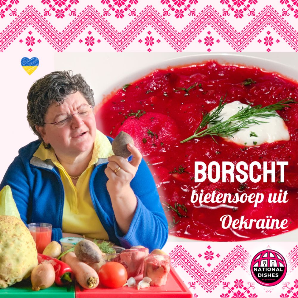 Borscht - bietensoep uit Oekraïne