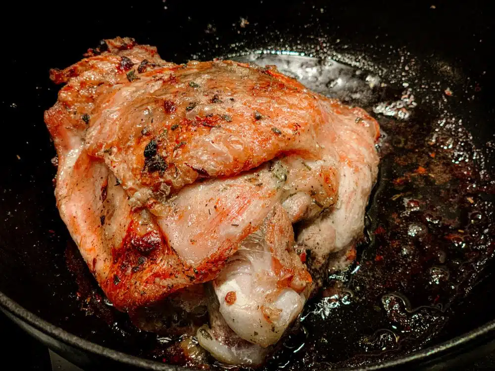 Gebraden kalkoendij uit de oven