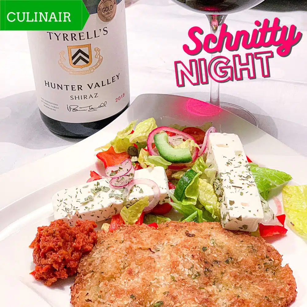 Schnitty Night - Australische lamsschnitzel Geiekse stijl met Griekse boerensalade
