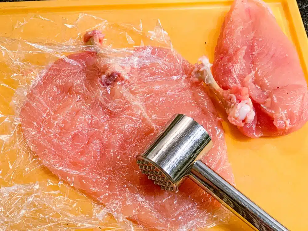 Kipfilet platslaan Kipfilet platslaan
