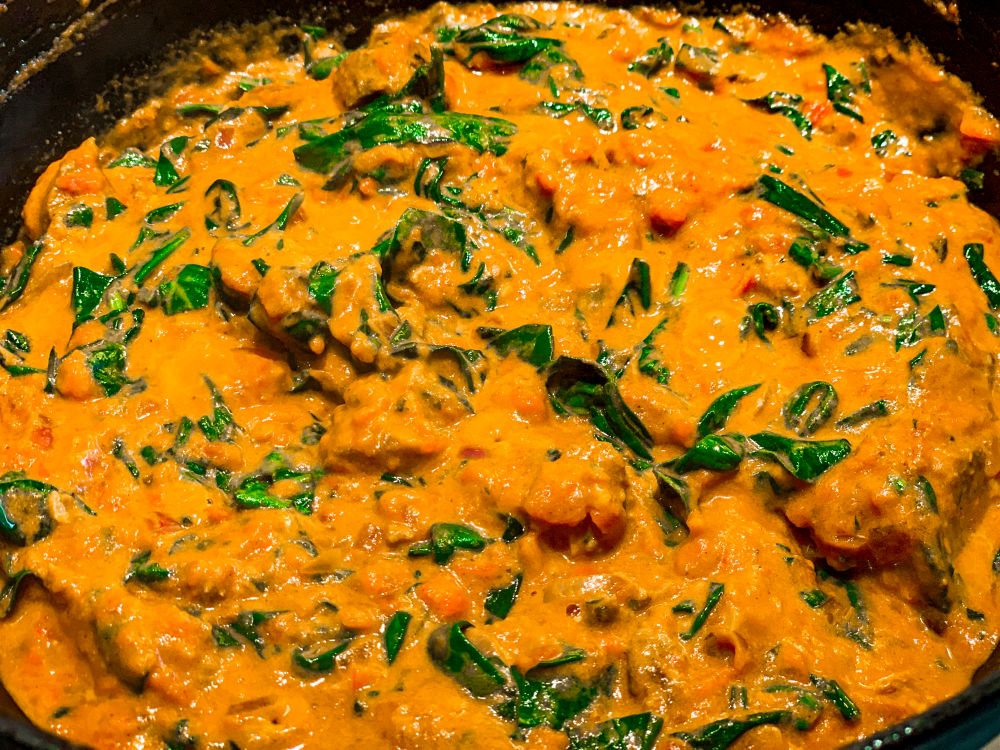 Kofta en spinazie curry
