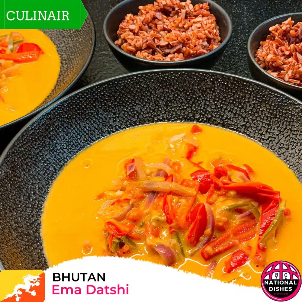 Nationaal gerecht Bhutan - Ema Datshi