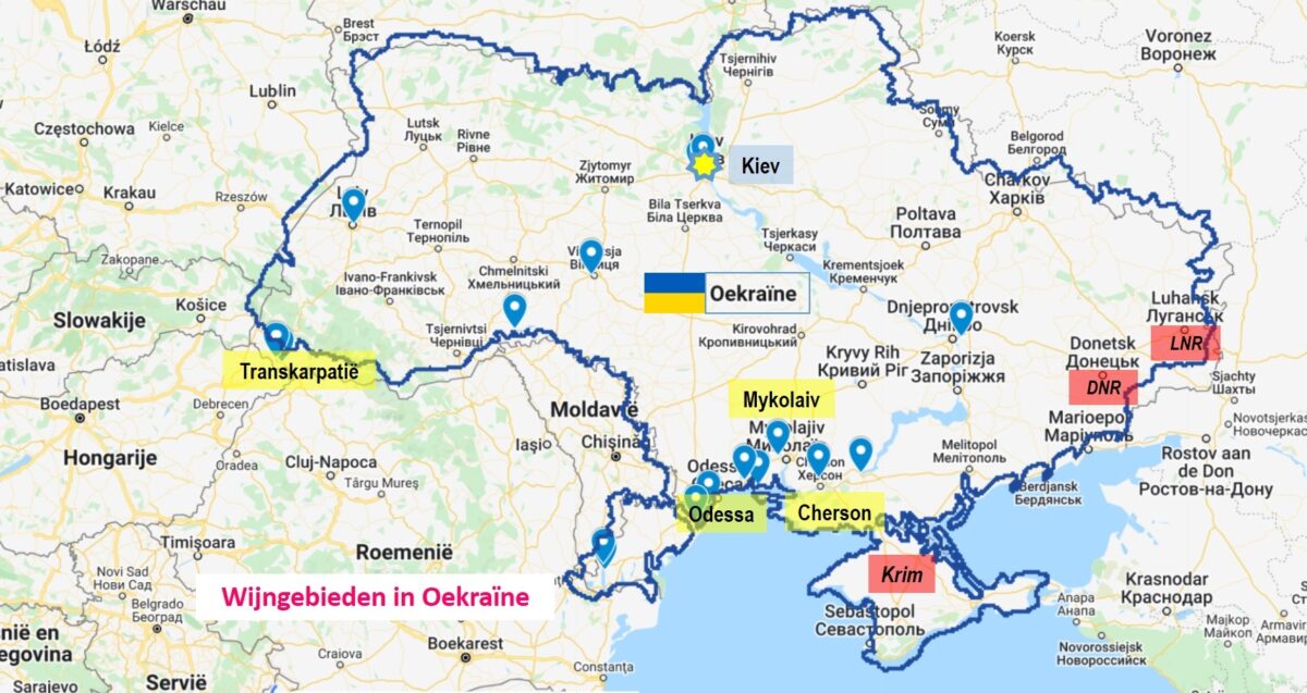 wijngebieden in Oekraïne