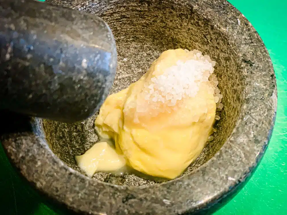 Tempoyak – gefermenteerde doerian maken