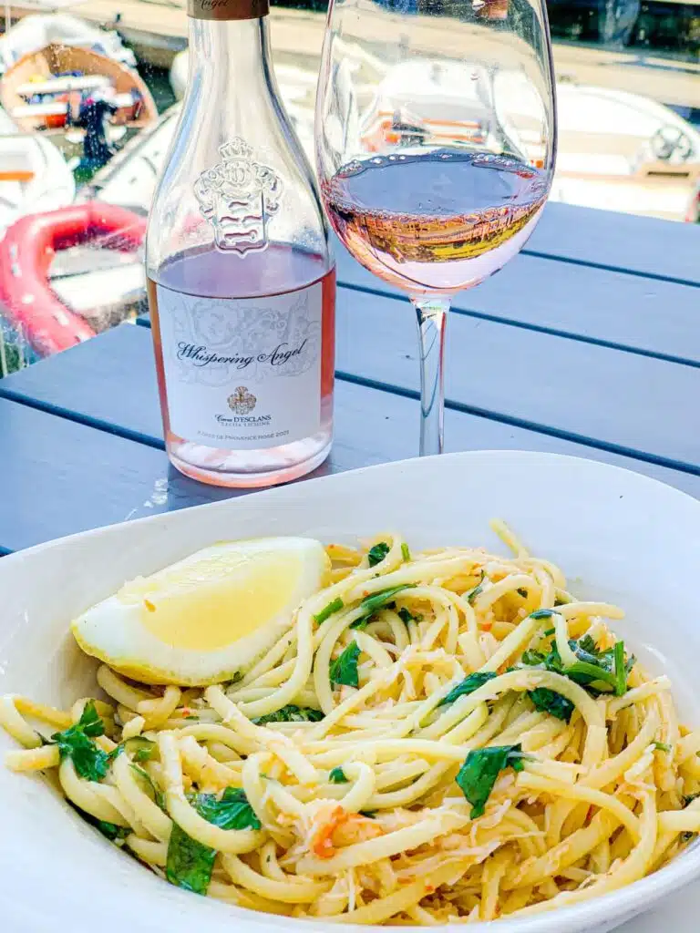Crab linguine - The Wardroom in Salcombe