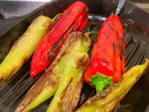 gegrilde Turkse paprika gegrilde Turkse paprika