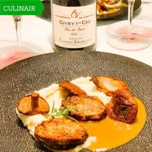 kwartelfilets met paddenstoelenboter en sherryjus
