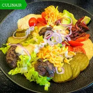 cheeseburger salade en de geheime Big Mac-saus cheeseburger salade en de geheime Big Mac-saus