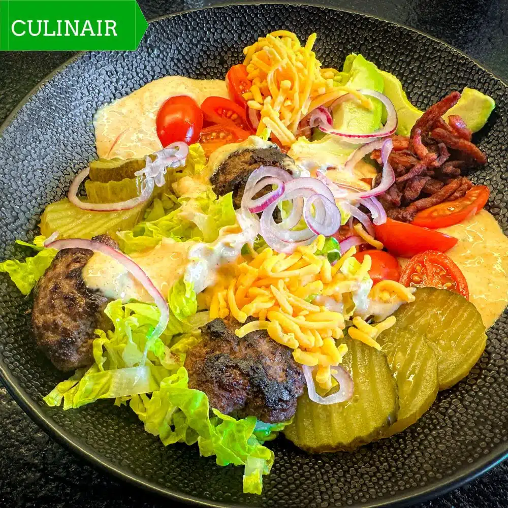 cheeseburger salade en de geheime Big Mac-saus