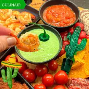 gamba's met romige poblano-saus