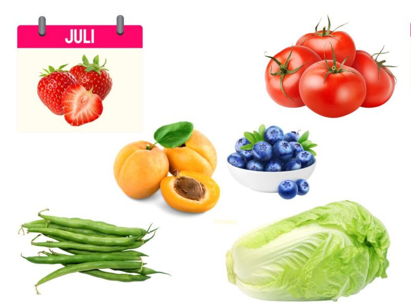 Groenten en fruit volgens de seizoenskalender