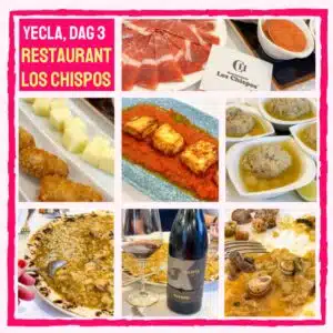 Yecla dag 3 - lunch bij Los Chispos