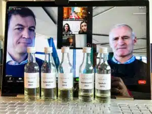 zoomen met Wolfgang Klotz en Willi Stürz van Cantina Tramin