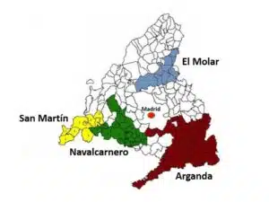 subregios DO Vinos de Madrid subregios DO Vinos de Madrid