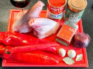 ingrediënten Hongaarse lamsschenkel ingrediënten Hongaarse lamsschenkel