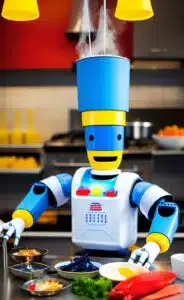 AI art – Zweedse robot kookt Zweedse vissoep Zweedse vissoep