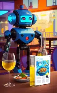 AI art – chatbot met menukaart AI art - chatbot met menukaart