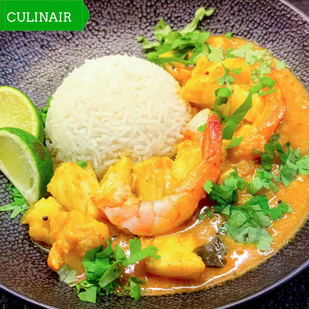 Indiase vis masala met tomaat en kokos