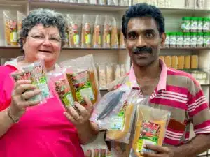 specerijen kopen bij Green Land Spice Garden in Thekkady