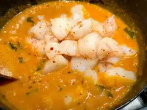 viscurry met kabeljauw