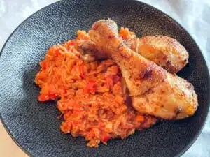 Riz Gras met pikante kip