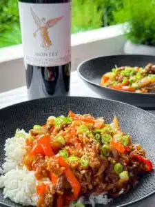 het beroemde gerecht Calgary Ginger Beef