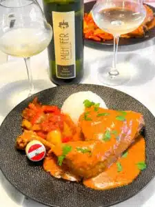 Paprikahendl en Mehofer roter veltliner