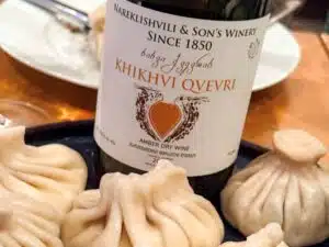 khinkali met khikhvi qvevri van Nareklishvili