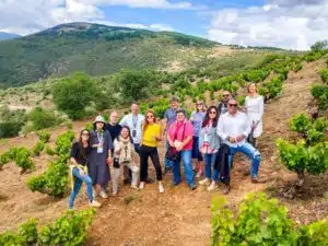 Spanish Wine Educators op excursie bij Pegaso Spanish Wine Educators op excursie bij Pegaso